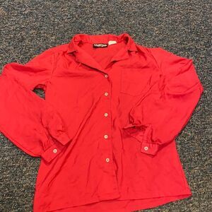 Charisma Fuscia button down blouse sz. S